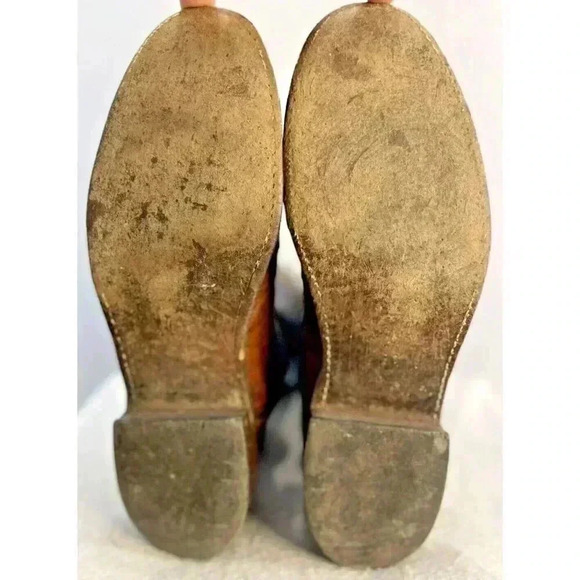 Lucchese 1883 Full Quill Ostrich Western Chocolate Peanut Brittle Boots 9D - Picture 6 of 15